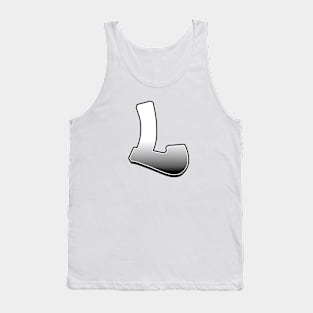 Letter L - White / Grey fade Tank Top